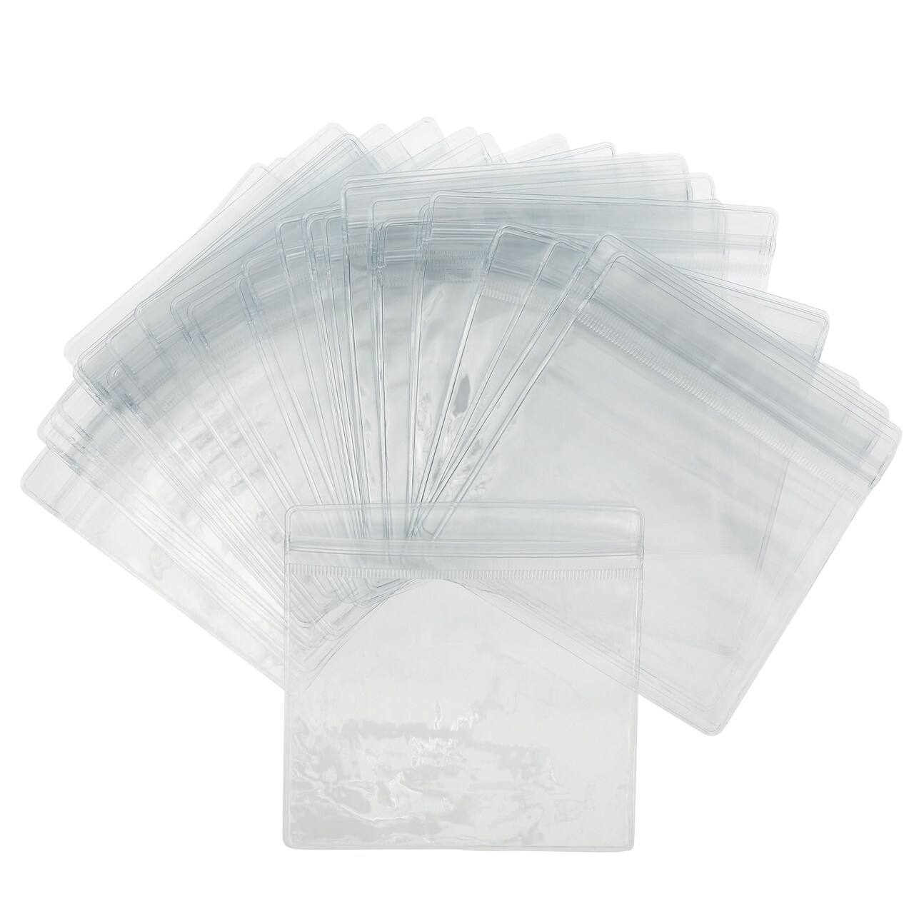 100 Pack Clear Plastic Bags for Jewelry Earrings Necklaces Mini Resealable Bags for Small Business 4.4 x 4.4 In